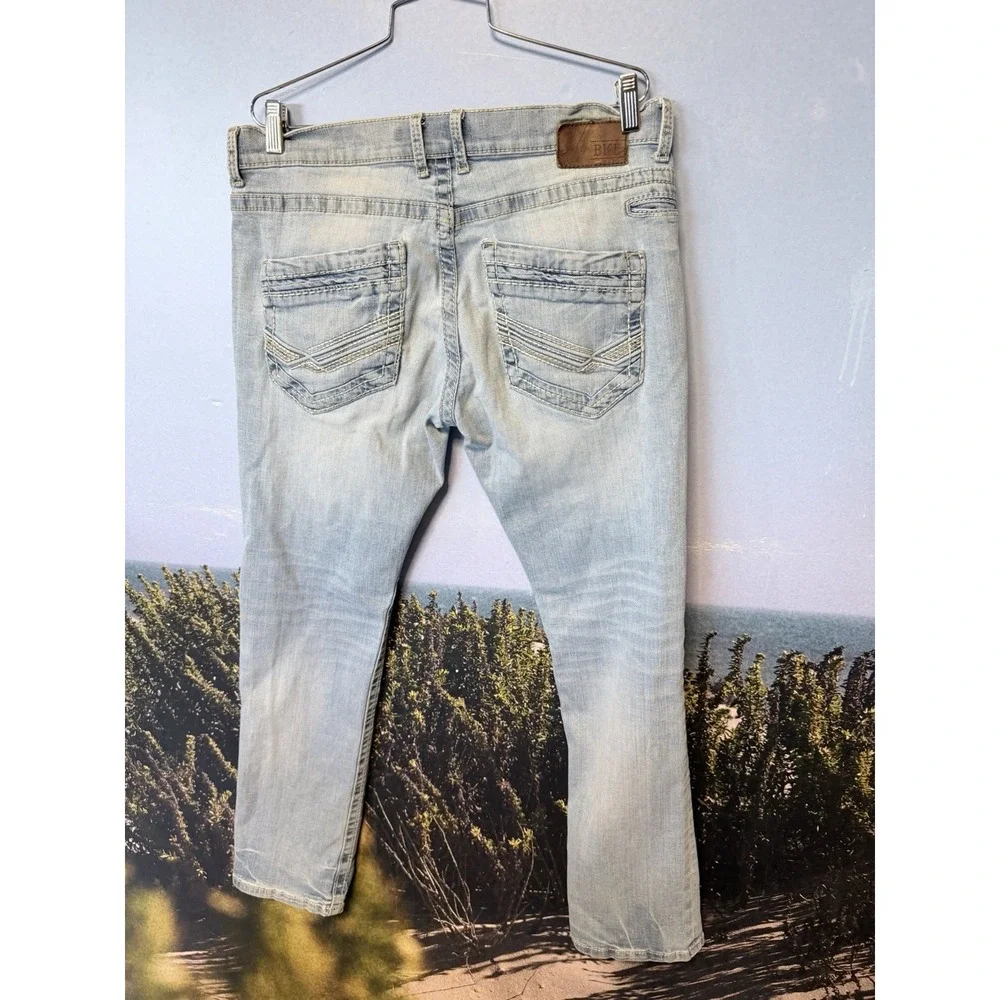 BKE Jeans‎ Mens 36R Light Blue Carter Straight Stretch  Y2K